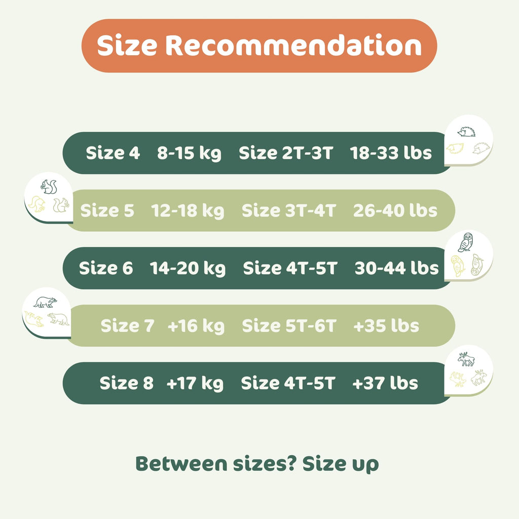 Naty FreeMovers Nappy Pants Size 4 (8-15 kg) - 108 Count Eco-Friendly Baby Diapers - New