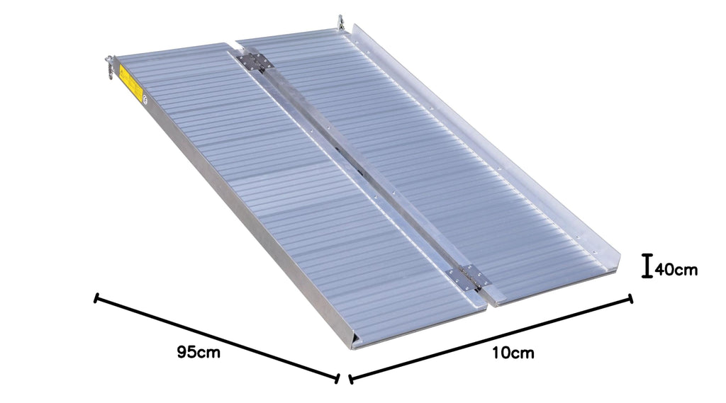Aidapt Lightweight 3ft Folding Ramp - Aluminium Portable Wheelchair Scooter Disability Access - Carry Handle - Damaged Box