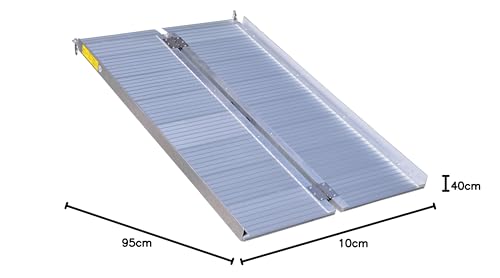 Aidapt Lightweight 3ft Folding Ramp - Aluminium Portable Wheelchair Scooter Disability Access - Carry Handle - Damaged Box