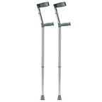 Days Paediatric Double Adjustable Elbow Crutches - Lightweight Aluminium - Improves Control & Mobility - Slip Resistant Ferrules - Very Good