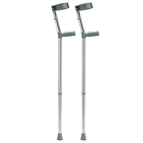 Days Paediatric Double Adjustable Elbow Crutches - Lightweight Aluminium - Improves Control & Mobility - Slip Resistant Ferrules - Very Good