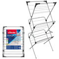 Vileda Sprint 3 Tier Clothes Airer - 20m Drying Space - Foldable Washing Line Rack - Damaged Box