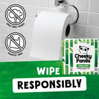 The Cheeky Panda Bamboo Toilet Rolls - 24 Bulk Pack, 3 Ply Toilet Paper, Plastic-Free, Sustainable White Tissue - Damaged Box