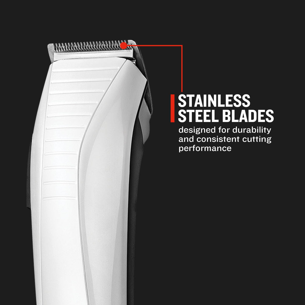 Remington Colour Cut Hair Clippers Kit - Corded, Self-Sharpening Blades, 9 Colour Coded Combs HC5035 - New