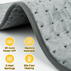 DIZA100 Electric Heating Pad - Auto Shut Off, Fast Heating, Machine Washable Soft Flannel Heat Pad for Body Relaxation - Damaged Box
