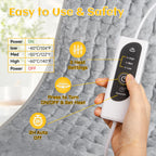 DIZA100 Electric Heating Pad - Auto Shut Off, Fast Heating, Machine Washable Soft Flannel Heat Pad for Body Relaxation - Damaged Box