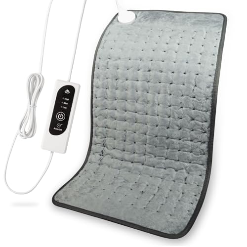 DIZA100 Electric Heating Pad - Auto Shut Off, Fast Heating, Machine Washable Soft Flannel Heat Pad for Body Relaxation - Damaged Box