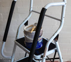 Aidapt 3-Step Stool with Handrail - Non-Slip Wide Pedals, Folding Design, Durable Steel Frame for Home & Office - Damaged Box