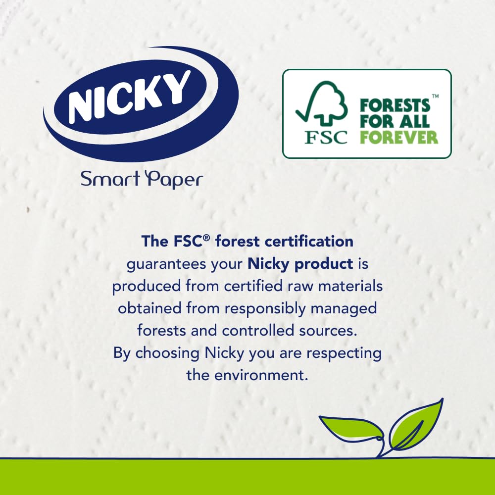 Nicky Soft Touch Toilet Roll 32 Pack - 2-Ply Toilet Tissue - Damaged Box