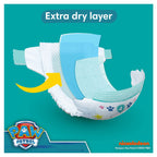 Pampers Baby-Dry Paw Patrol Nappies Size 6, 13-18kg, Monthly Pack, 164 Count, Up to 100% Leak-Free Night - Damaged Box