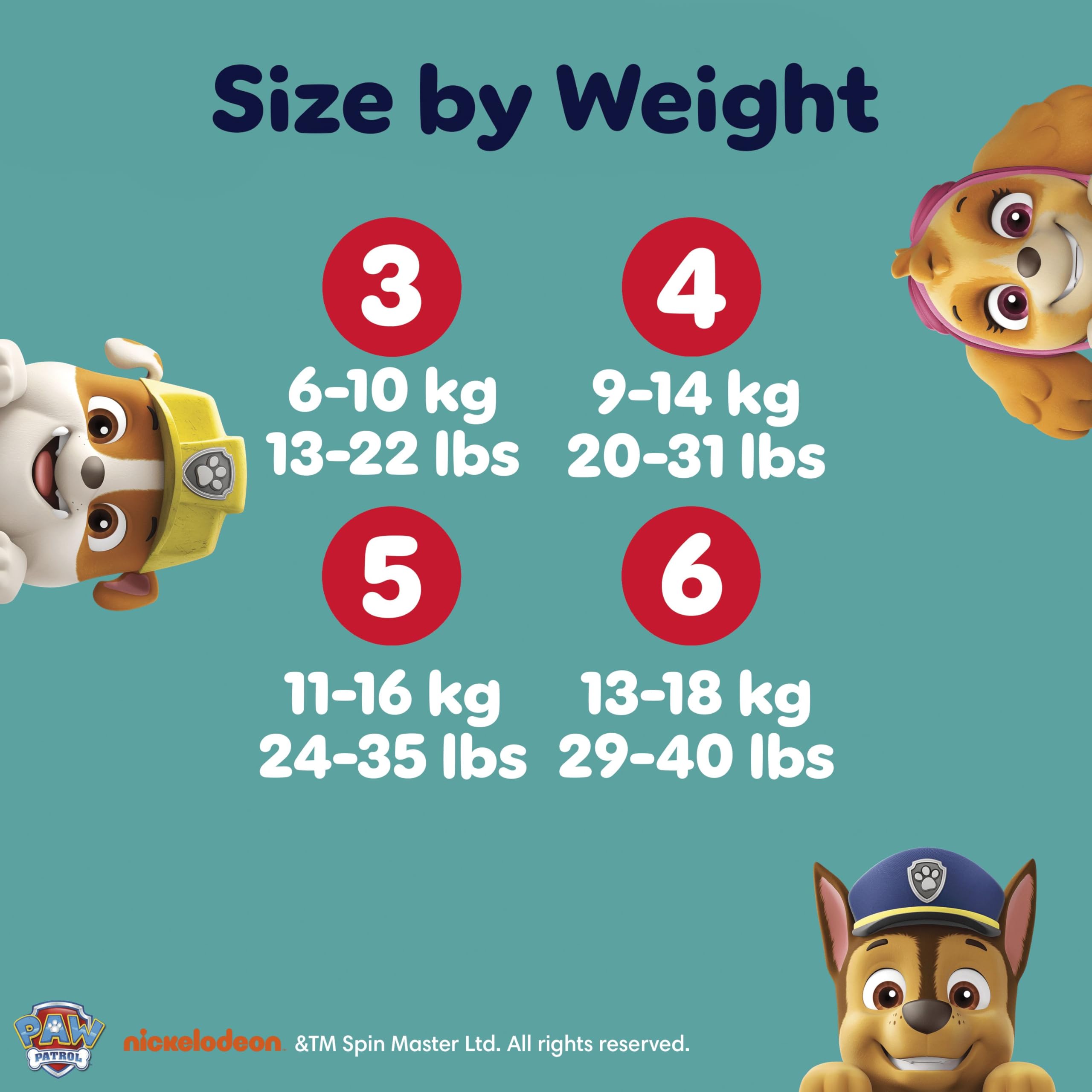 Pampers Baby-Dry Paw Patrol Nappies Size 6, 13-18kg, Monthly Pack, 164 Count, Up to 100% Leak-Free Night - Damaged Box