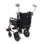 Days Wheelchair Bag with Crutch Pocket – Large Black Waterproof Mobility Scooter Accessory - New