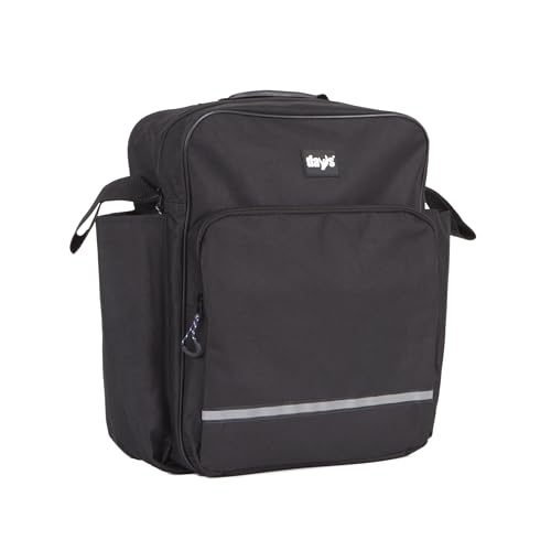 Days Wheelchair Bag with Crutch Pocket – Large Black Waterproof Mobility Scooter Accessory - New