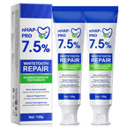 Hydroxyapatite Toothpaste - 7.5% Hydroxyapatite, Enamel Protection, Fluoride-Free, Gentle Mint, 240g 2-Pack - Damaged Box - BBE 03/2028