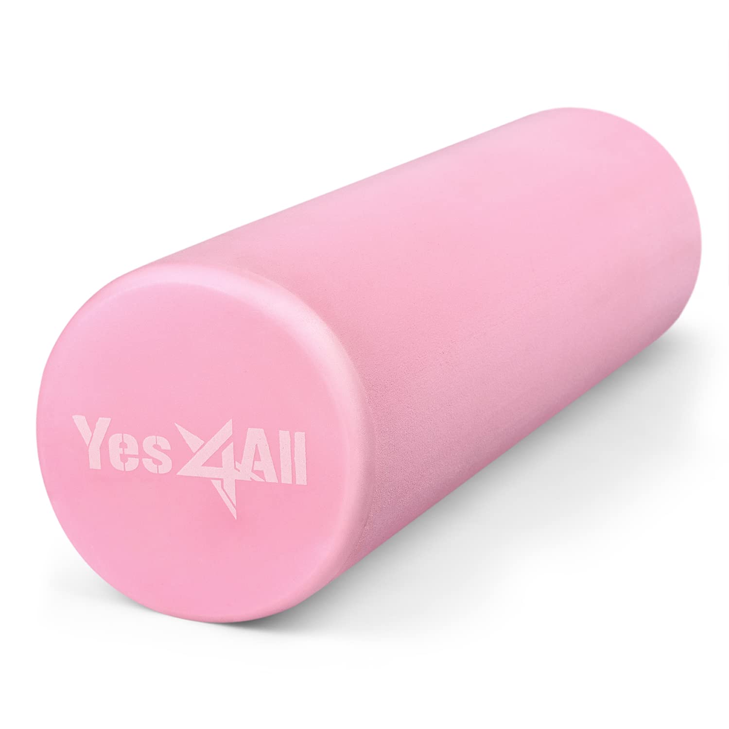 Yes4All Foam Roller - Ultra Lightweight EVA Medium Density 45cm Pink for Back Legs Workouts Gym Pilates Yoga - New