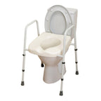 NRS Healthcare Mowbray Toilet Seat and Frame Lite - Standard Width, Pre-Assembled M66625 - Very Good
