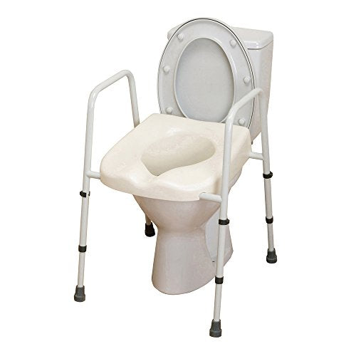 NRS Healthcare Mowbray Toilet Seat and Frame Lite - Standard Width, Pre-Assembled M66625 - Very Good