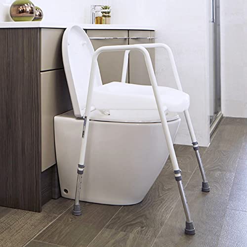 NRS Healthcare Mowbray Toilet Seat and Frame Lite - Standard Width, Pre-Assembled M66625 - Very Good