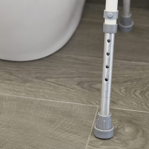 NRS Healthcare Mowbray Toilet Seat and Frame Lite - Standard Width, Pre-Assembled M66625 - Very Good