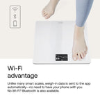Withings Body Wi-Fi Smart Scale - Digital Bathroom Scales for Weight & BMI - App Sync via Bluetooth/Wi-Fi - White - Very Good