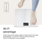 Withings Body Wi-Fi Smart Scale - Digital Bathroom Scales for Weight & BMI - App Sync via Bluetooth/Wi-Fi - White - Very Good