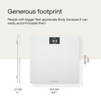 Withings Body Wi-Fi Smart Scale - Digital Bathroom Scales for Weight & BMI - App Sync via Bluetooth/Wi-Fi - White - Very Good