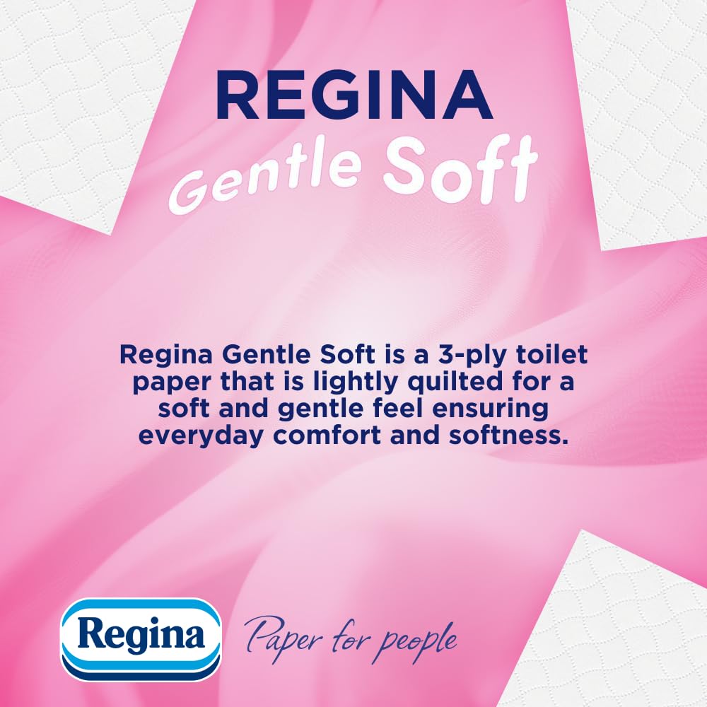 Regina Gentle Soft Toilet Tissue - 45 Rolls - 3-Ply - Bulk Pack - Damaged Box
