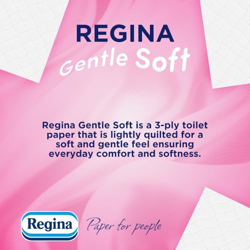 Regina Gentle Soft Toilet Tissue - 45 Rolls - 3-Ply - Bulk Pack - Damaged Box