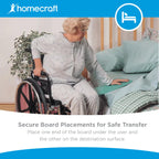 Days Curved Transfer Board - Wheelchair Slide Board for Disabled & Handicapped Users - Slip Resistant, 336lbs Capacity - Damaged Box