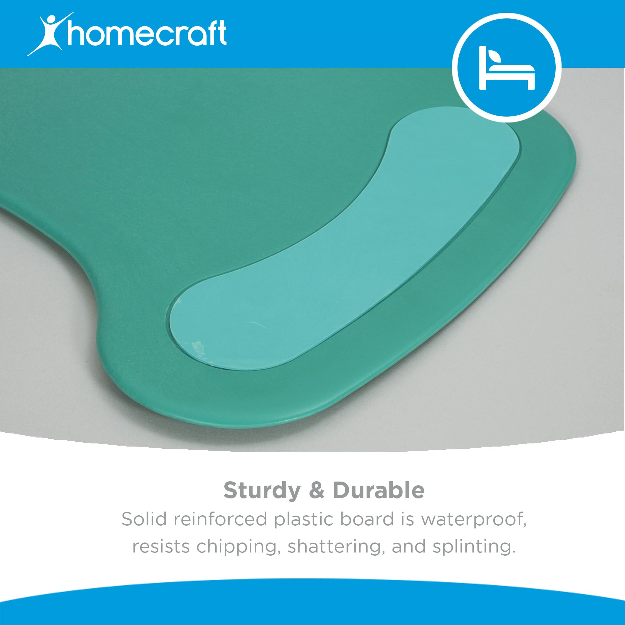 Days Curved Transfer Board - Wheelchair Slide Board for Disabled & Handicapped Users - Slip Resistant, 336lbs Capacity - Damaged Box
