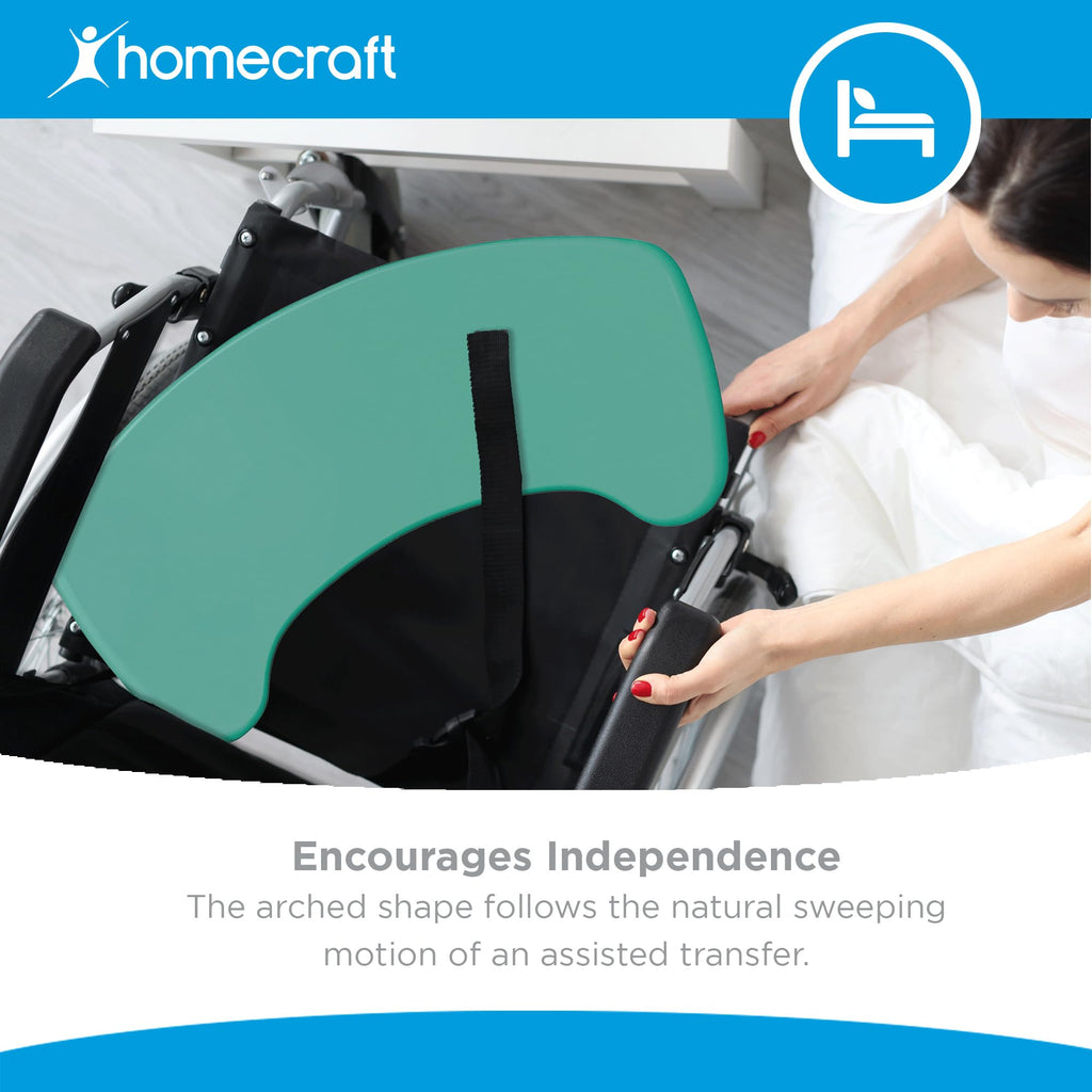 Days Curved Transfer Board - Wheelchair Slide Board for Disabled & Handicapped Users - Slip Resistant, 336lbs Capacity - Damaged Box