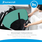 Days Curved Transfer Board - Wheelchair Slide Board for Disabled & Handicapped Users - Slip Resistant, 336lbs Capacity - Damaged Box