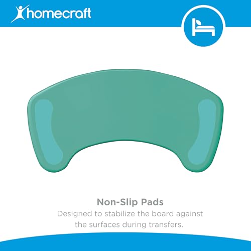 Days Curved Transfer Board - Wheelchair Slide Board for Disabled & Handicapped Users - Slip Resistant, 336lbs Capacity - Damaged Box