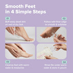 Glowxie XL Nano Glass Foot File - 2-in-1 Callus Remover & Heel Scraper for Hard Skin - Wet & Dry Pedicure Tool - Very Good