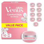 Gillette Venus Comfortglide Spa Breeze Women's Razor Blade Refills, Pack of 10-3 Built-in Blades for a Smooth, Close Shave that Lasts - New