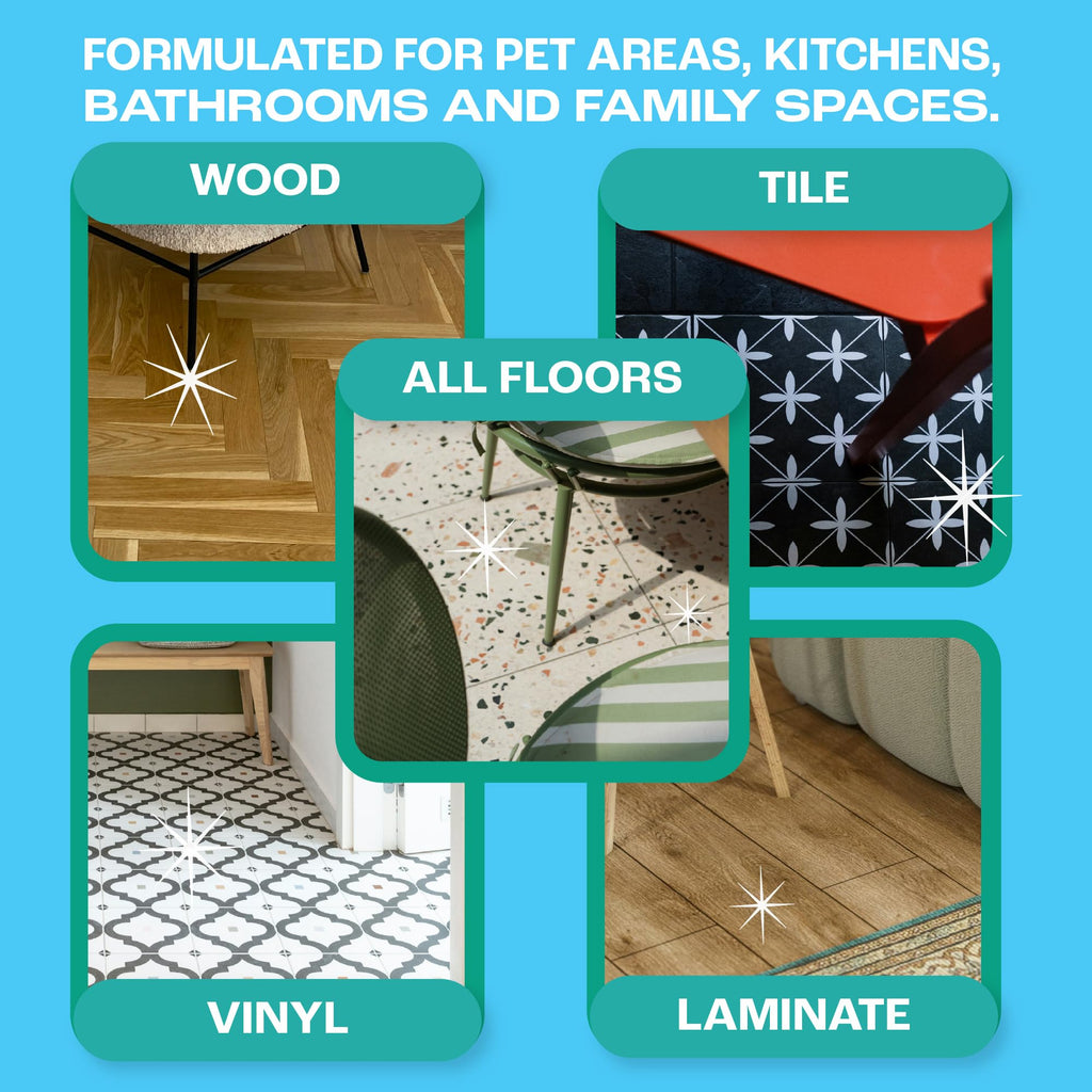 Dirtbusters Concentrated Hard Floor Cleaner Liquid 5L - Wood Laminate Vinyl Tile Multi-Surface Pet Safe - Clementine Fresh - Damaged Box