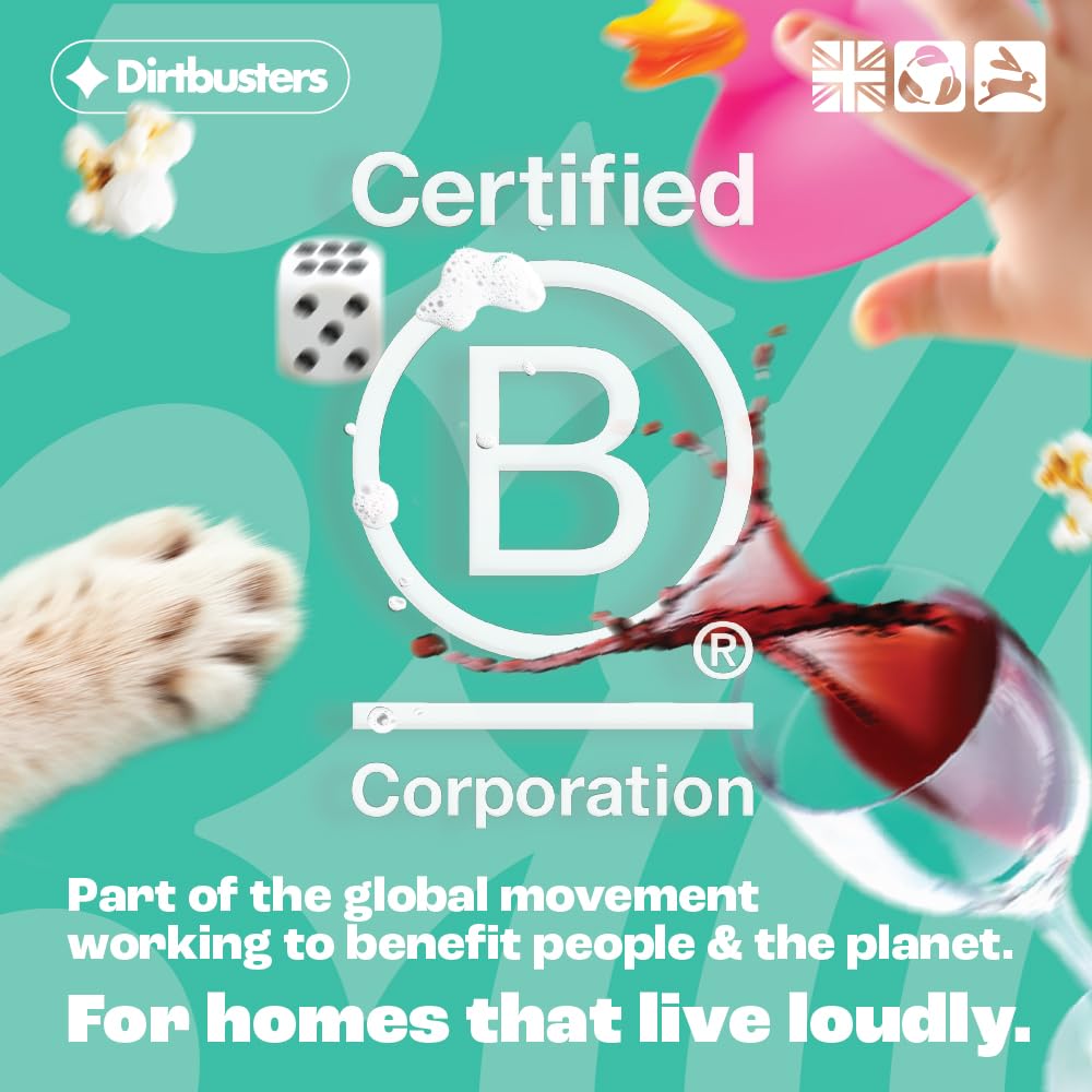 Dirtbusters Concentrated Hard Floor Cleaner Liquid 5L - Wood Laminate Vinyl Tile Multi-Surface Pet Safe - Clementine Fresh - Damaged Box