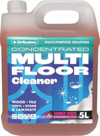 Dirtbusters Concentrated Hard Floor Cleaner Liquid 5L - Wood Laminate Vinyl Tile Multi-Surface Pet Safe - Clementine Fresh - Damaged Box