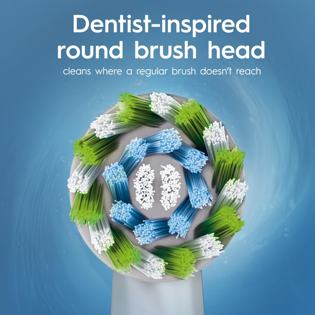 Oral-B Vitality Pro Electric Toothbrush for Adults - Blue - 1 Handle, 2 Heads, 3 Modes, Rechargeable, 2-Pin UK Plug - Damaged Box
