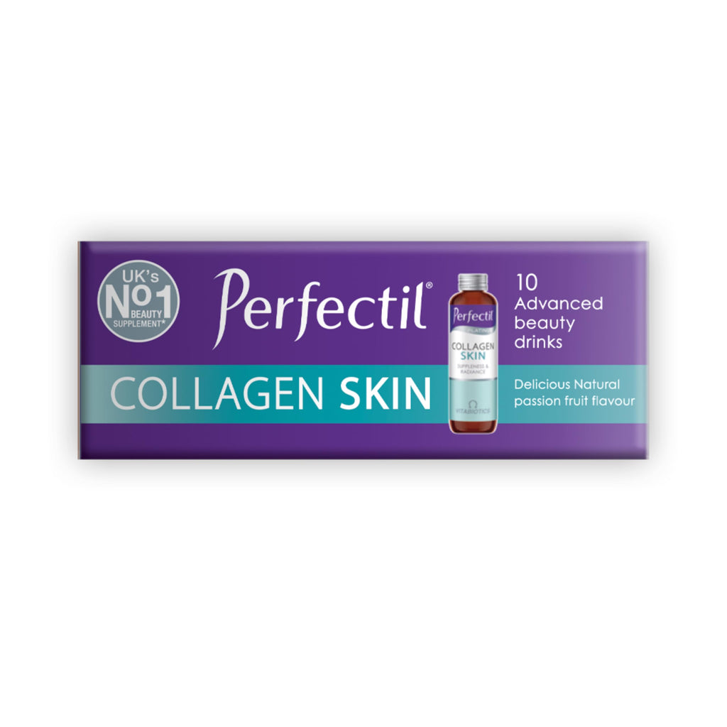 Perfectil Platinum Collagen Drink Supplement for Women Skin - 10 x 50 ml vials - New - BBE 07/2026