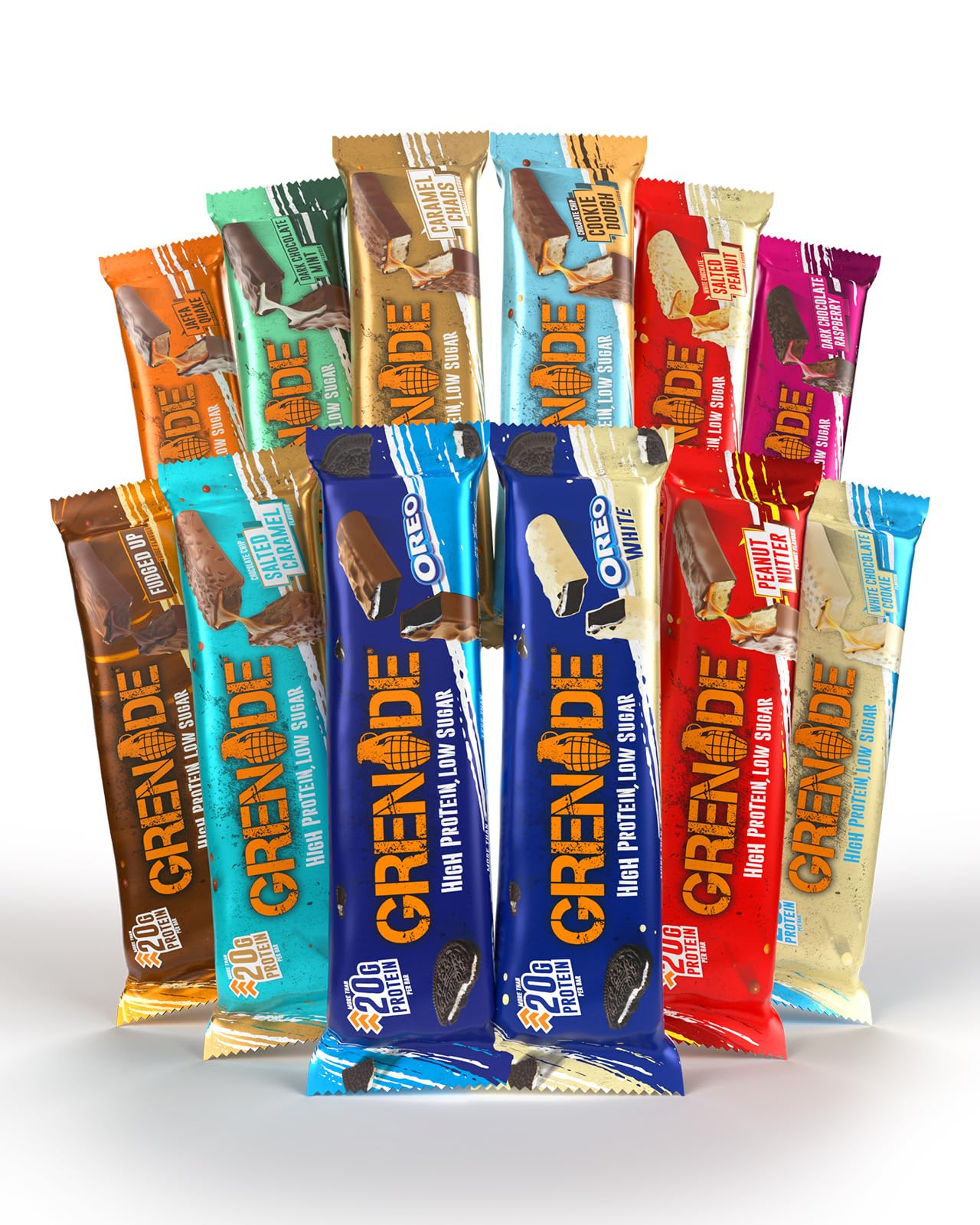 Grenade Selection Box Protein Bars, 12 x 60 g - New - BBE 07/2026