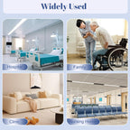 Aleawol IV Drip Stand with 4 Hooks - Portable Infusion Pole - Height Adjustable Telescopic Rolling IV Pole for Hospital Home Clinic - Damaged Box