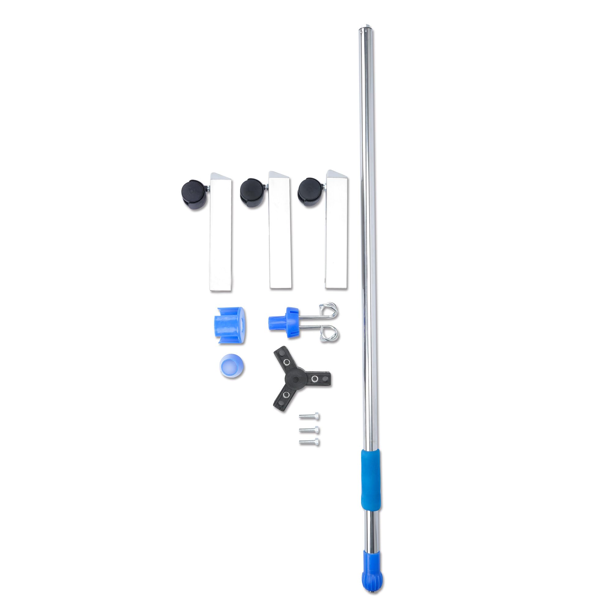 Aleawol IV Drip Stand with 4 Hooks - Portable Infusion Pole - Height Adjustable Telescopic Rolling IV Pole for Hospital Home Clinic - Damaged Box