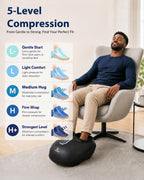 COMFIER Foot Massager - Shiatsu, Deep Kneading, Vibration, Rolling, Compression, Heat - Plantar Fasciitis Relief - Remote Control - Damaged Box