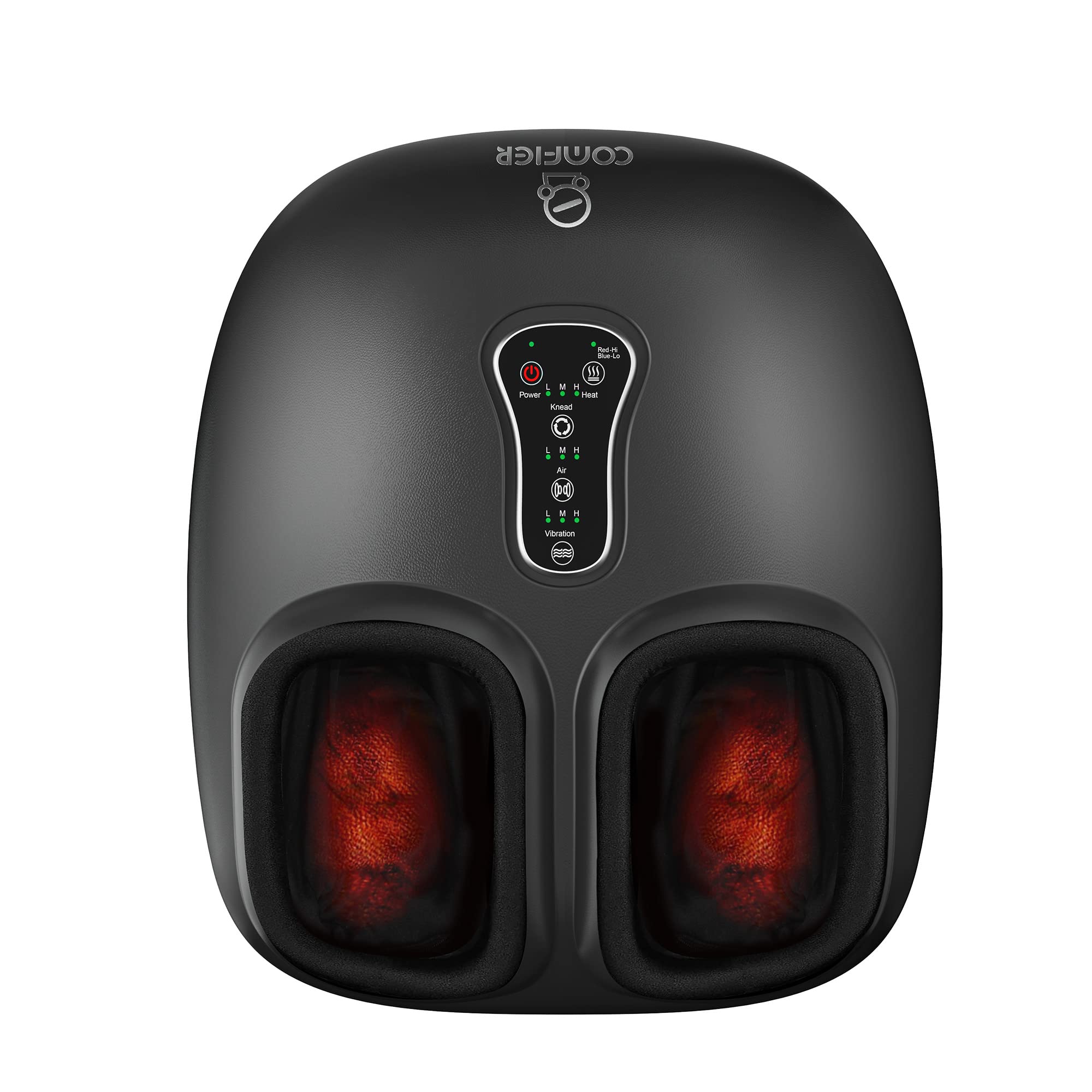 COMFIER Foot Massager - Shiatsu, Deep Kneading, Vibration, Rolling, Compression, Heat - Plantar Fasciitis Relief - Remote Control - Damaged Box