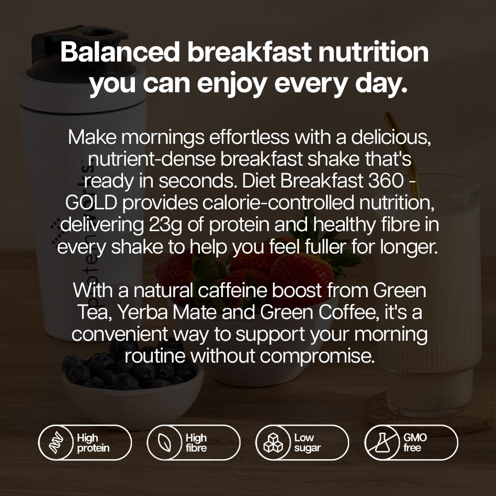 Protein Works | Diet Breakfast 360 - Gold, Summer Berries, 9 Servings, 500g - New - BBE 08/2027