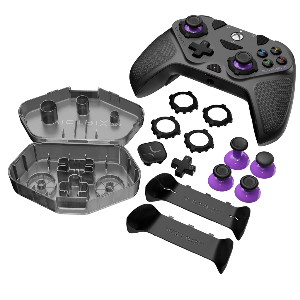 Turtle Beach Victrix Gambit Prime Wired Tournament Controller for Xbox Series X or S, Xbox One and Windows PC - Officially Licensed by Xbox, Swappable Thumbsticks, Remappable Buttons - Like New