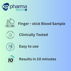 KP Pharma Vitamin D Test Kit - At Home UV Deficiency & Insufficiency Level Check - Clinically Tested CE Certified - 2 Pack - New - BBE 05/2026