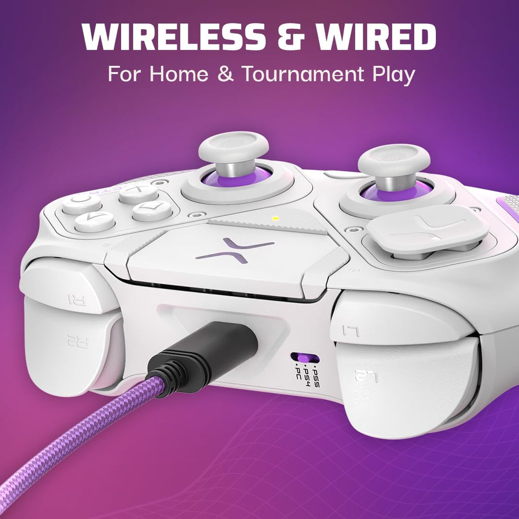 Turtle Beach PDP PDP Victrix Pro BFG White Wireless Gaming Controller for Playstation 5 / PS5, PS4, PC, Modular Gamepad, Remappable Buttons, Customizable Triggers/Paddles/D-Pad, PC App - Like New