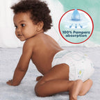 Pampers Harmonie Nappy Pants Size 6, 132 Nappies, 15kg+, Monthly Pack, Gentle Skin Protection and 360^0 Comfort Fit - Damaged Box